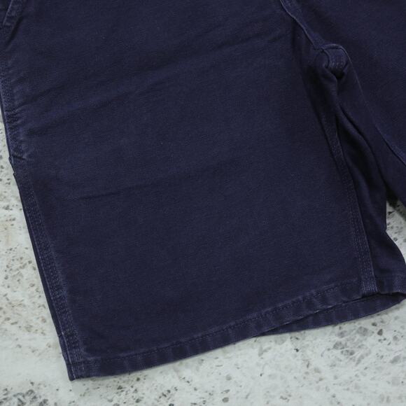 RARE Vintage Carhartt B25 MDT Midnight Blue Carpenter Shorts 30x8.5 - Picture 10 of 14
